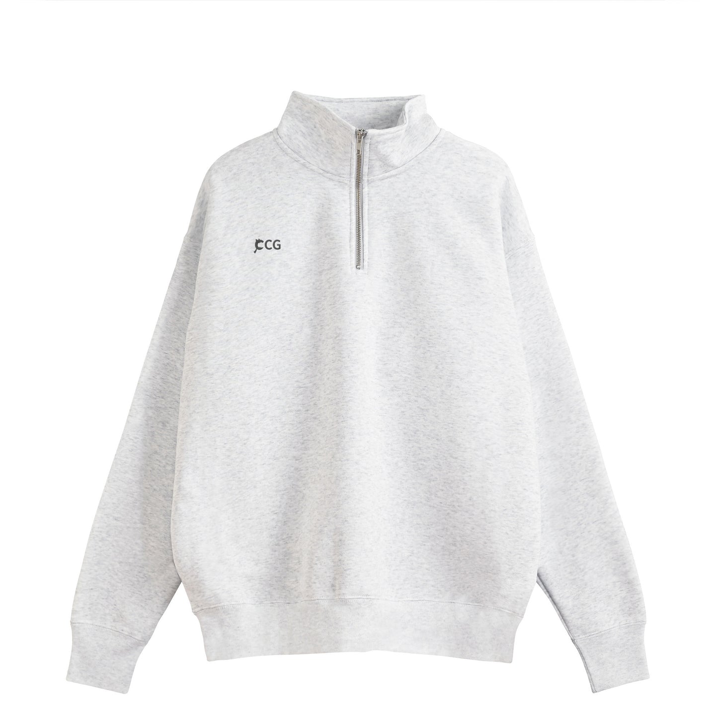 CCG Half Zip Sweatshirt – Embroidery ash image