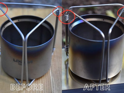 KALUGII カルギイ チタン五徳 TG-3P【純チタン製】超軽量 アルコールストーブ用