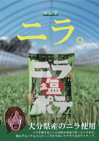 FATCAMP kitchen ファットキャンプキッチン 大分県産ニラ使用 ニラ塩ポテトチップス 30袋セット