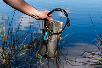 PURIBAG プリバッグ Adventure Bladder 2L 携帯浄水ウォーターブラダー｜0.1ミクロン中空糸膜フィルター搭載