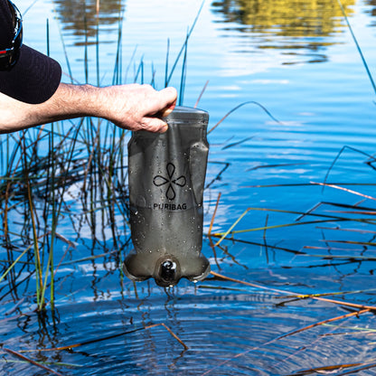 PURIBAG プリバッグ Adventure Bladder 2L 携帯浄水ウォーターブラダー｜0.1ミクロン中空糸膜フィルター搭載
