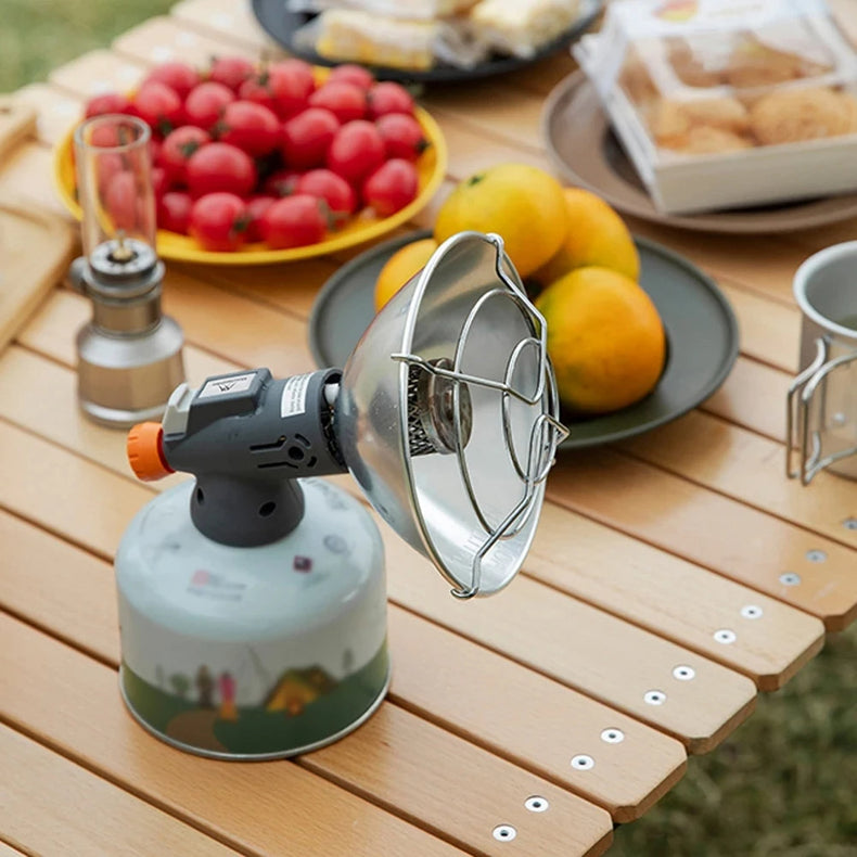 アウトドアキャンプ用ポータブルヒーター｜電子着火式 小型ガスストーブ（収納ケース付き）