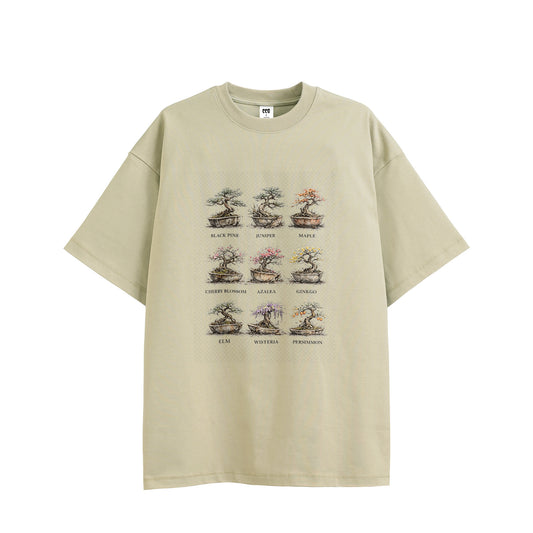 BONSAI SERIES ボンサイシリーズ 盆栽グラフィックTシャツ ワイドフィット sand image