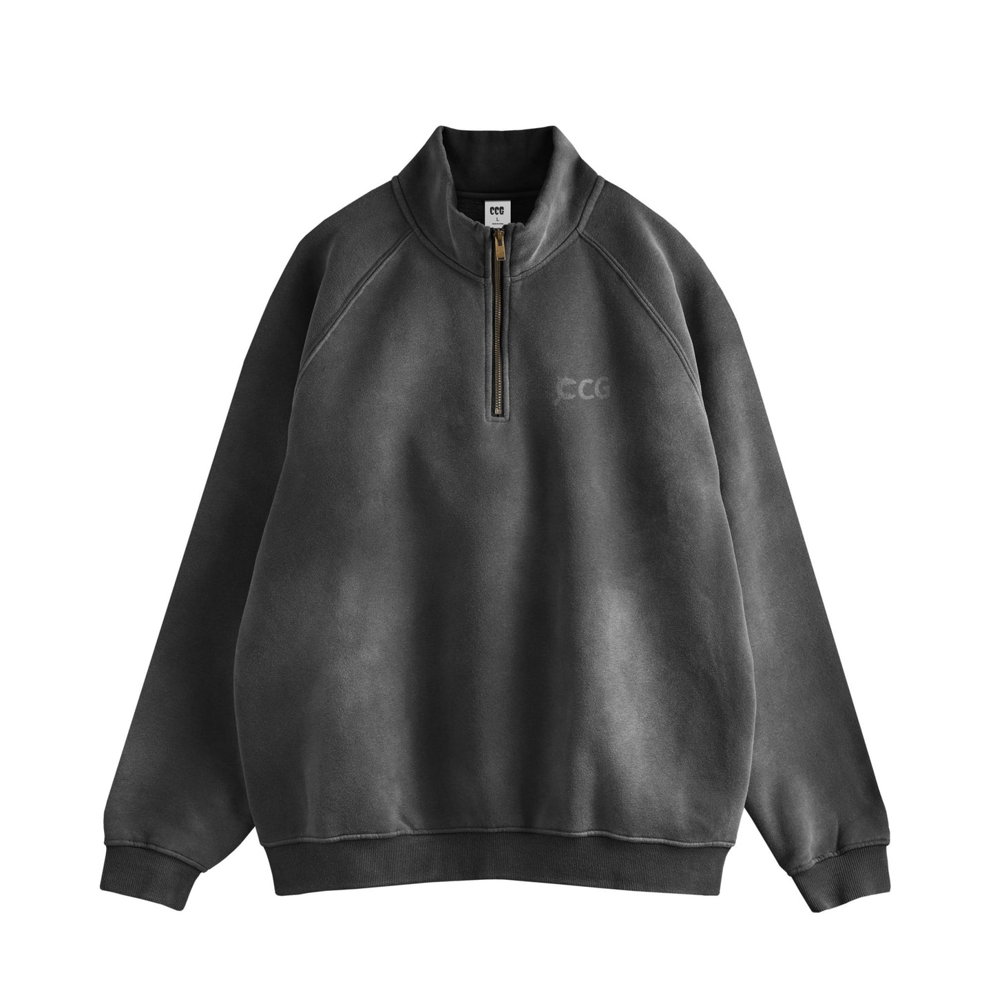 CCG Half Zip Sweatshirt – Vintage Wash black image
