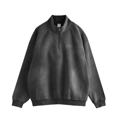 CCG Half Zip Sweatshirt – Vintage Wash black image