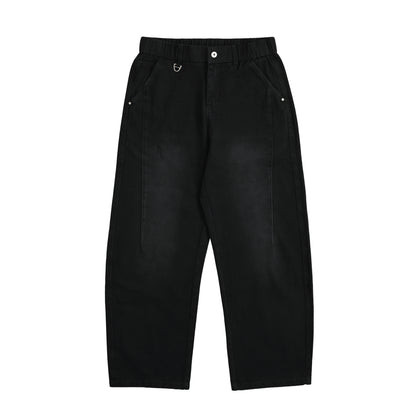 BEYOND RULES BONNOU ウォッシュドワイドデニムパンツ black image