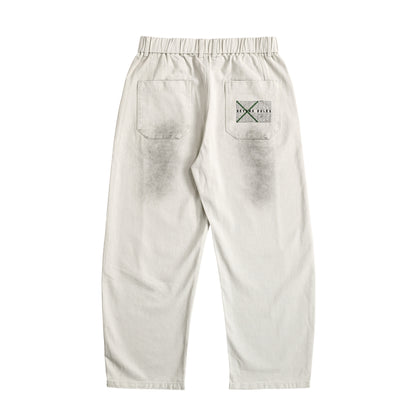 BEYOND RULES BONNOU ウォッシュドワイドデニムパンツ off-white image