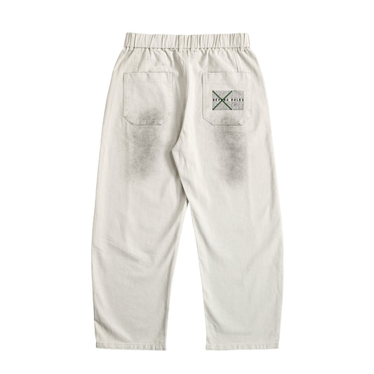 BEYOND RULES BONNOU ウォッシュドワイドデニムパンツ off-white image