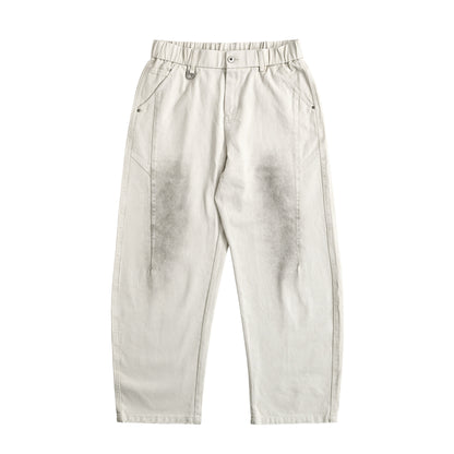 BEYOND RULES BONNOU ウォッシュドワイドデニムパンツ off-white image