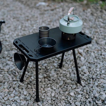 折りたたみ式キャンピングテーブル｜高さ調整可能 アルミ合金製 軽量アウトドアテーブル