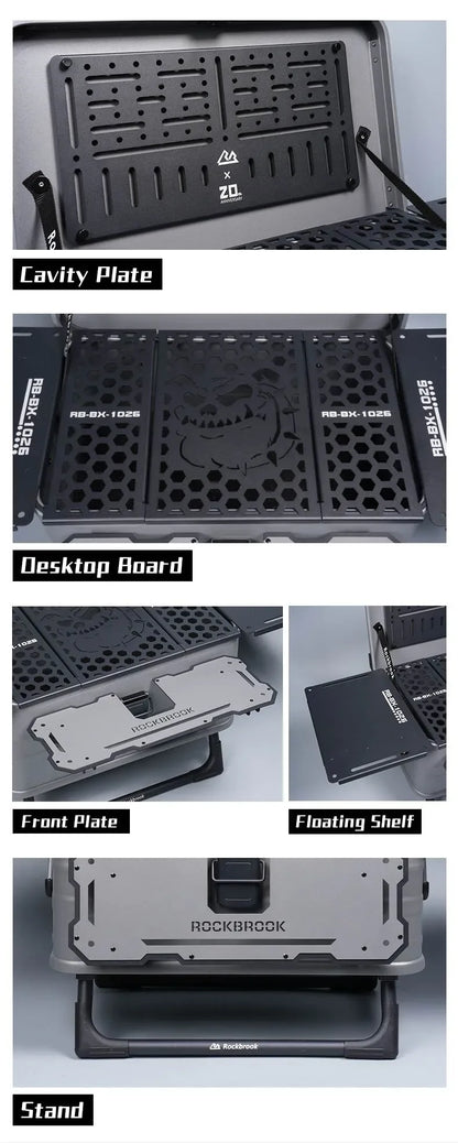 Rockbrook 20th Anniversary Limited Edition 50L Aluminum Table Box Rockbrook 50L GREY/BLACK Aluminum Table Box KARGO ANNI2024 BX1025