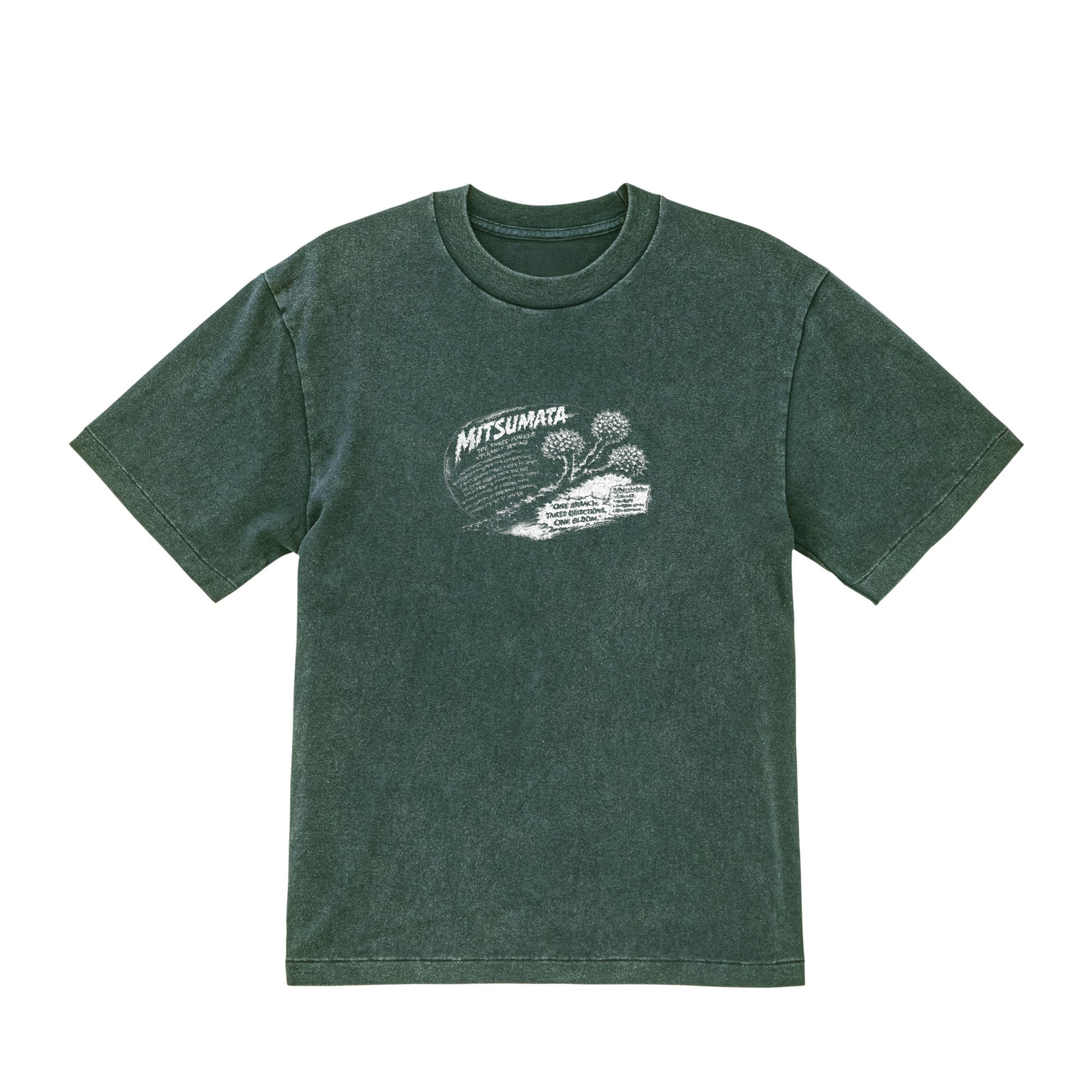 ミツマタ ヴィンテージフェード Tシャツ / MITSUMATA Graphic Fade Tee fade-green image