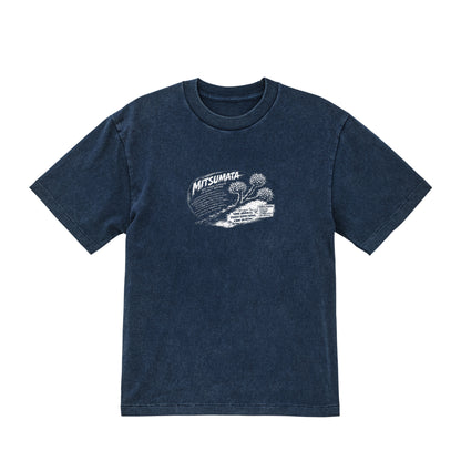 ミツマタ ヴィンテージフェード Tシャツ / MITSUMATA Graphic Fade Tee fade-navy image