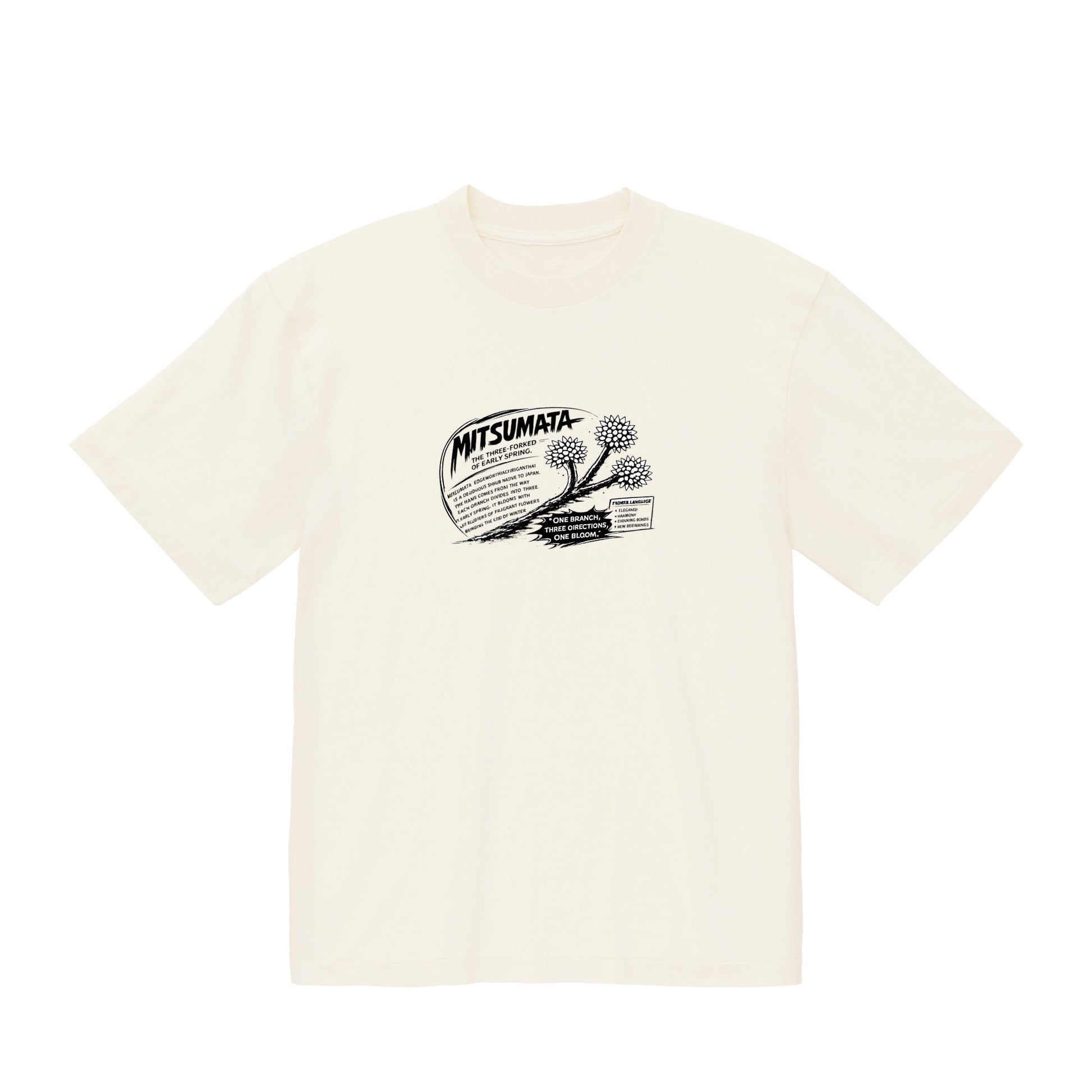 ミツマタ ヴィンテージフェード Tシャツ / MITSUMATA Graphic Fade Tee fade-white image