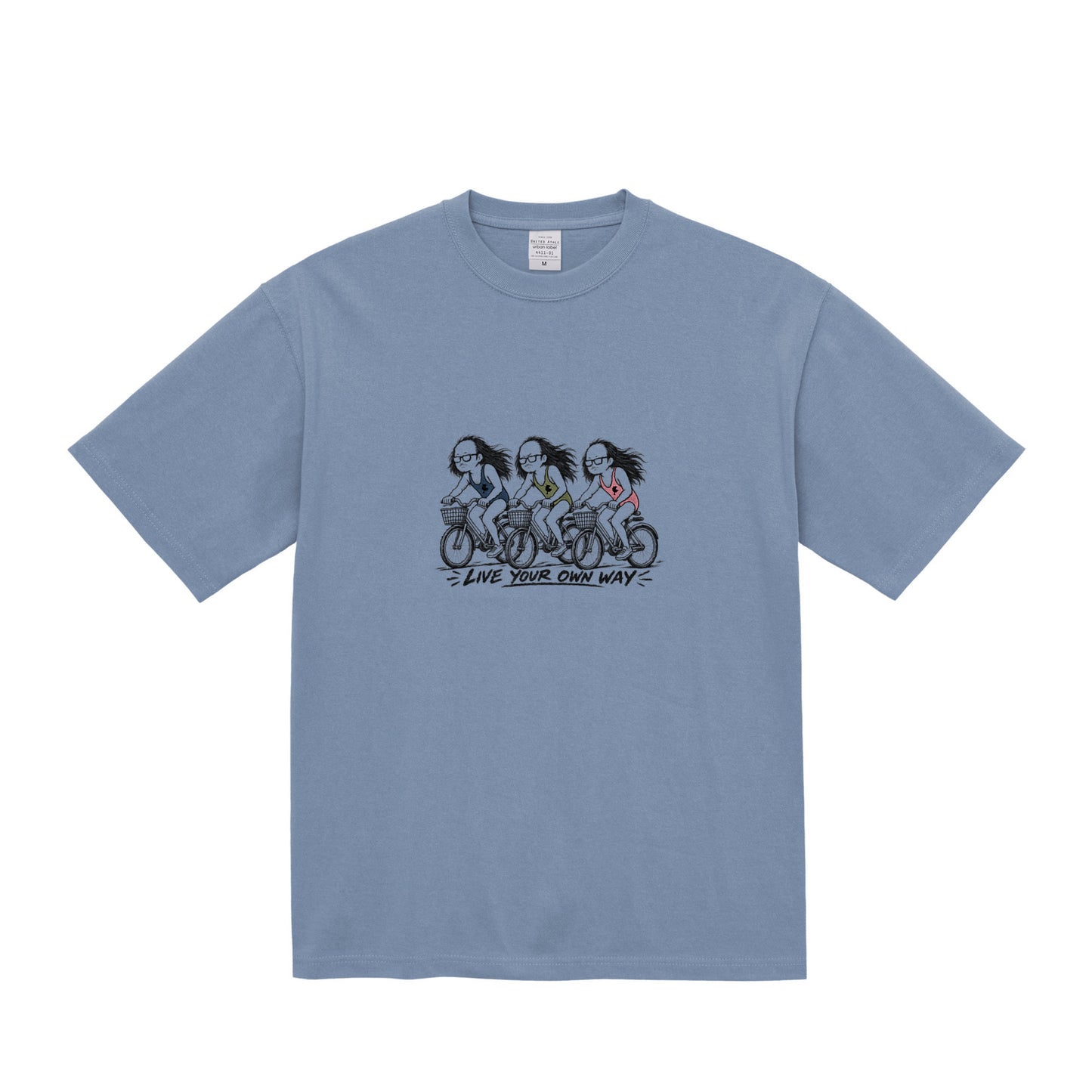 LIVE YOUR OWN WAY Tシャツ acid-blue image