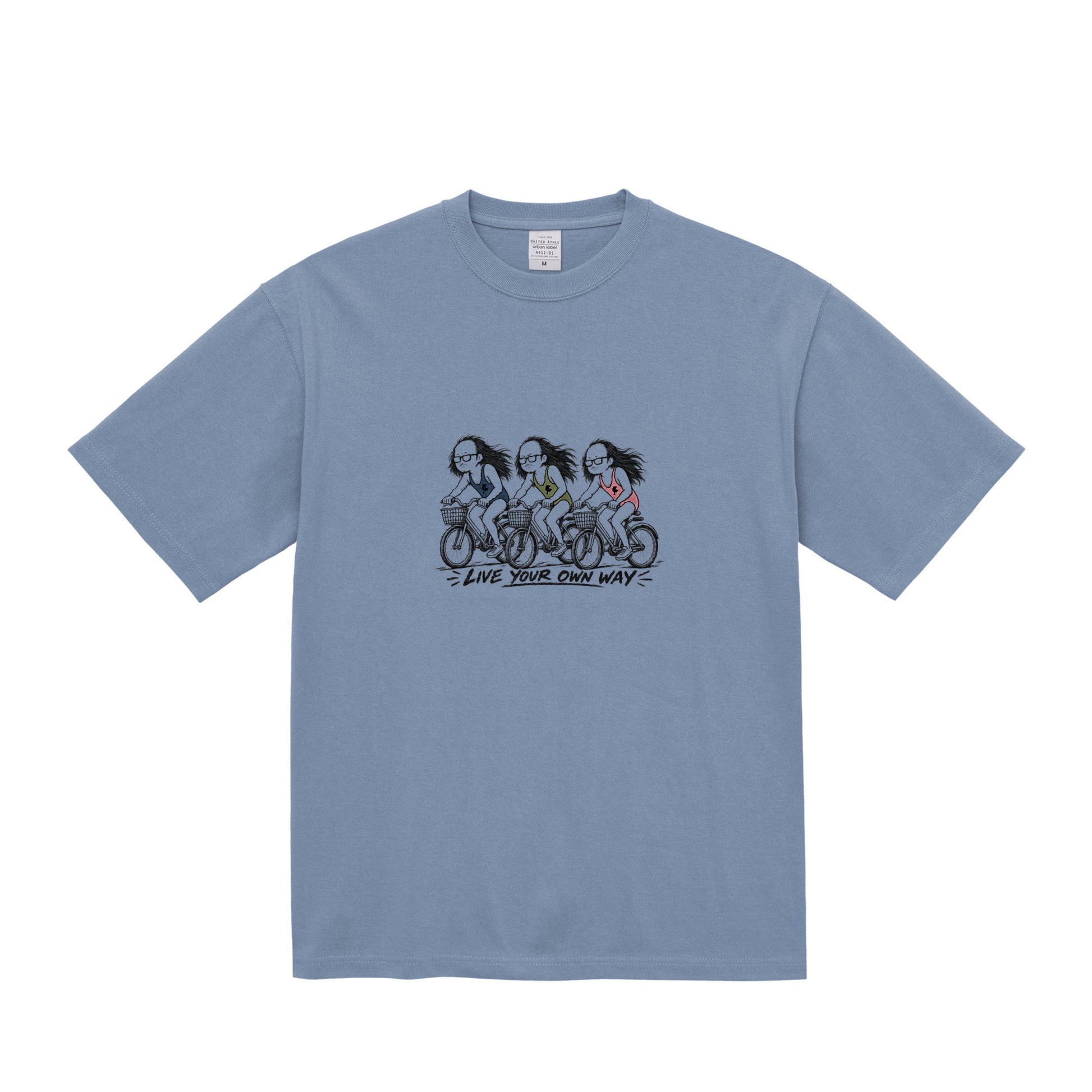 LIVE YOUR OWN WAY Tシャツ acid-blue image