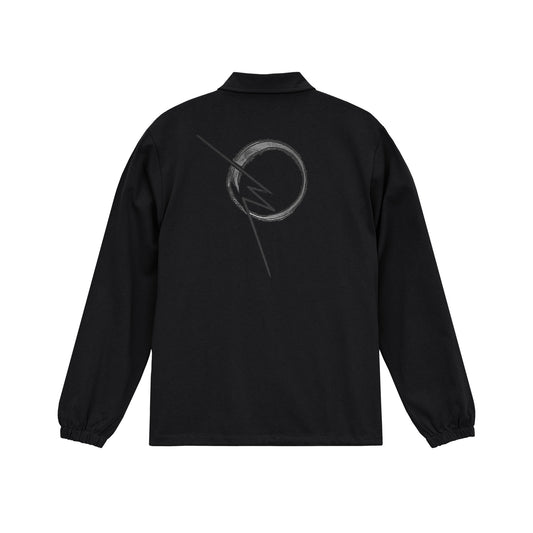BROKEN CIRCLE COACH JACKET ブロークンサークル コーチジャケット 綿100％ black image