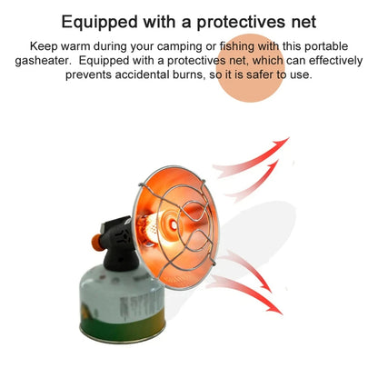 アウトドアキャンプ用ポータブルヒーター｜電子着火式 小型ガスストーブ（収納ケース付き）