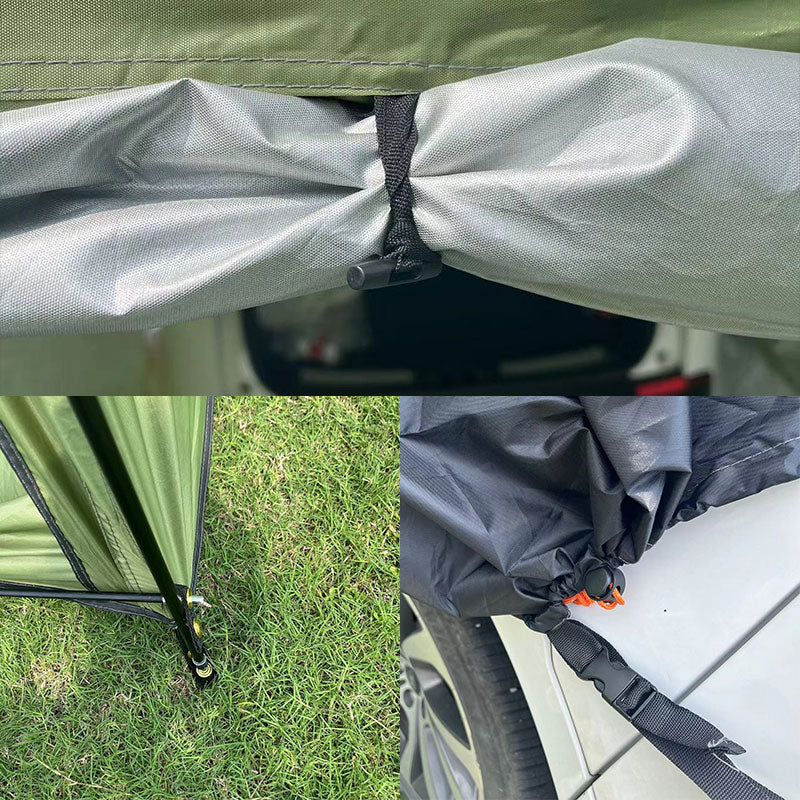 Outdoor Car Trunk Rear Tent with Canopy｜車中泊＆キャンプ用 リアテント 日除け・防水