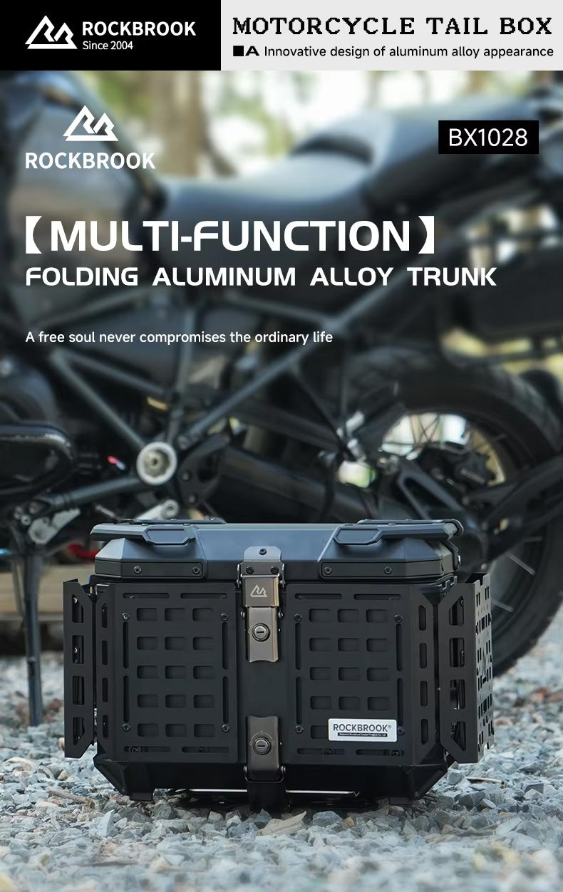 Rockbrook BX1028 MOTO｜45L アルミモトテーブルボックス｜バイク対応