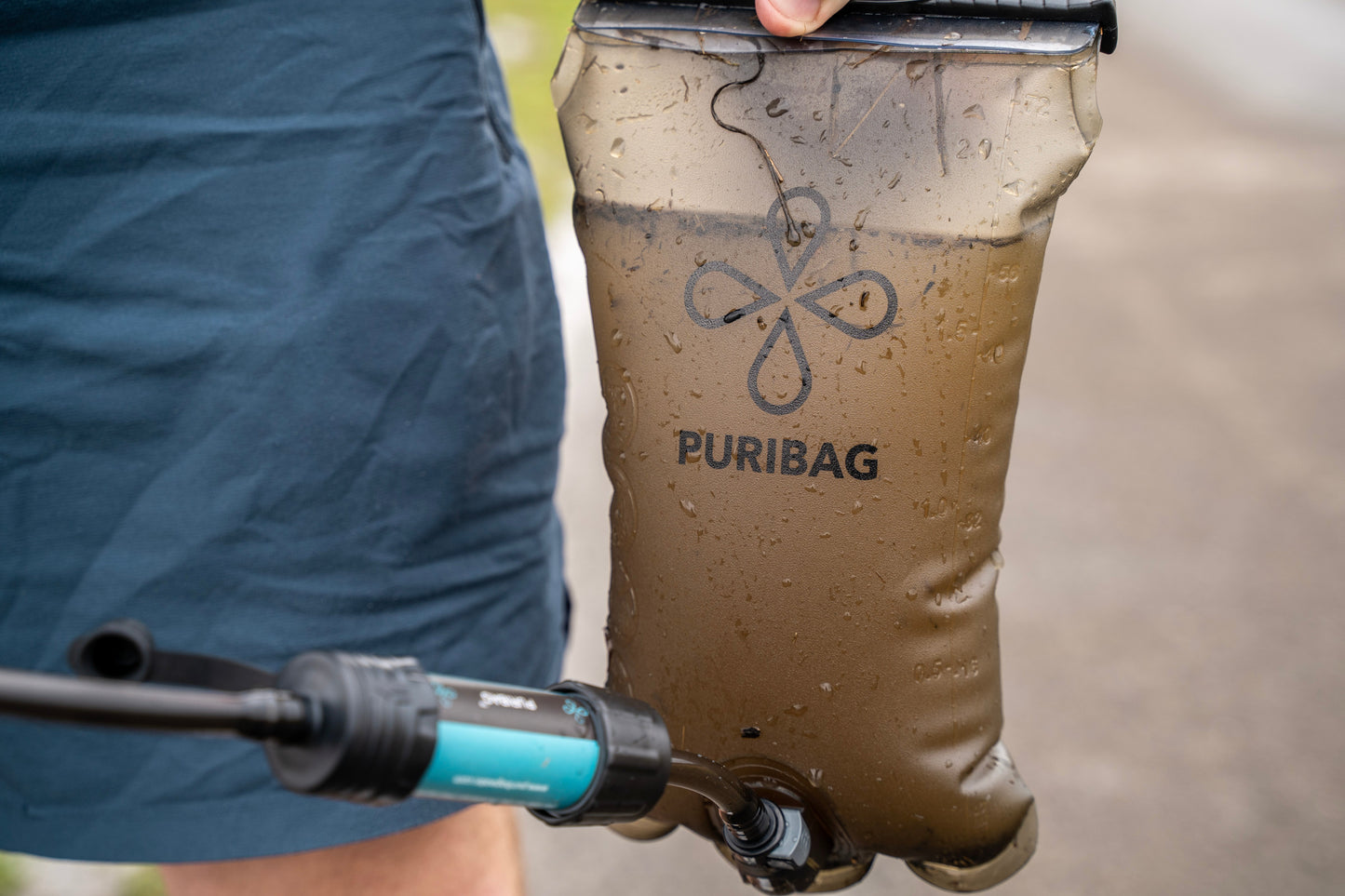 PURIBAG プリバッグ Adventure Pack 携帯浄水バックパックシステム 2L｜Microフィルター付属