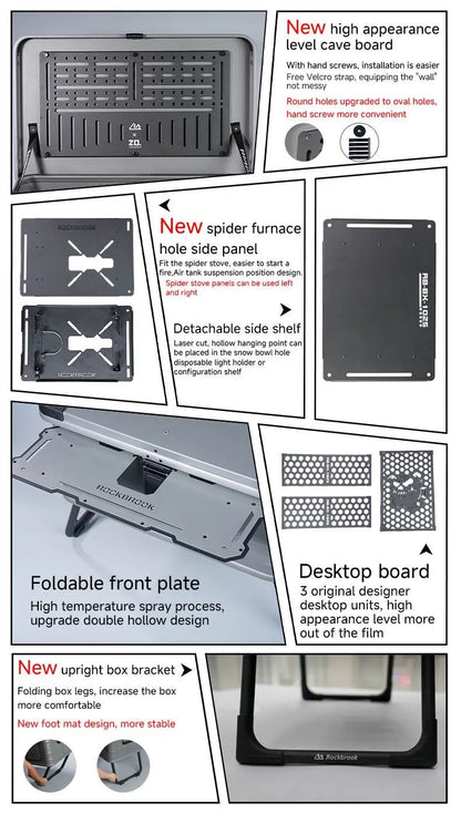 Rockbrook 20th Anniversary Limited Edition 50L Aluminum Table Box Rockbrook 50L GREY/BLACK Aluminum Table Box KARGO ANNI2024 BX1025