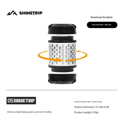 山趣（ShineTrip） ST-05シリーズ 回転19灯グリマー（回転ハニカム／回転グラデーション／回転エネルギーブロック）
