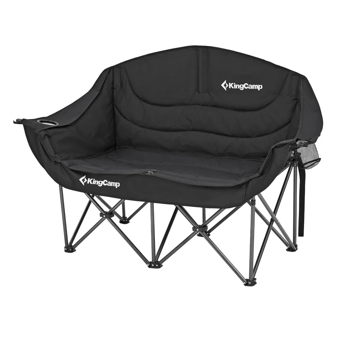 【KingCamp｜キングキャンプ】CANNA C20 二人掛けアウトドアチェア｜折りたたみ式 耐荷重200kg 肘掛け付き