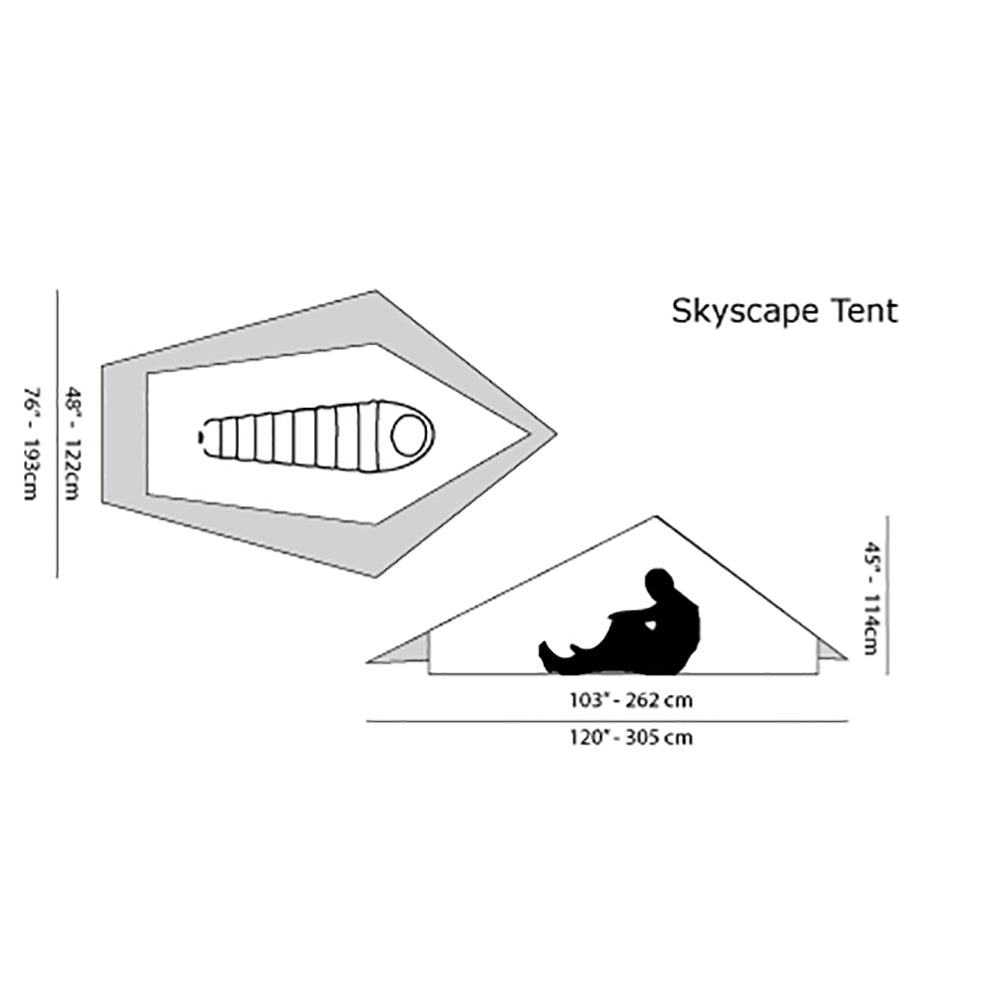 SIX MOON DESIGNS Skyscape Trekker Tent Six Moon Designs Skyscape Trekker 790g Solo Tent Hybrid Double Wall Tent Mesh 1 Person