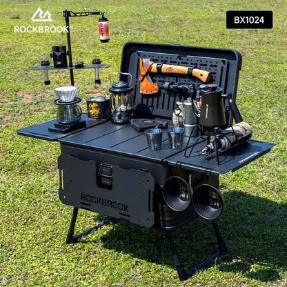 Rockbrook 50L Black Aluminum Table Box KARGO PRO BX1024 57X38X28CM