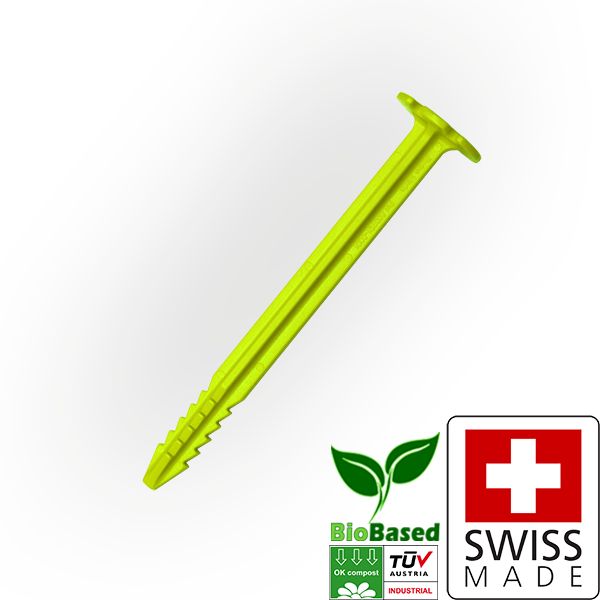 SwissPiranha（スイスピラニア）GreenShark（グリーンシャーク）GSシリーズ 植物由来バイオプラスチック 超軽量テントペグ