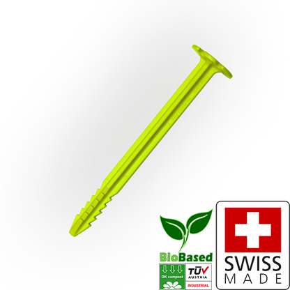 SwissPiranha（スイスピラニア）GreenShark（グリーンシャーク）GSシリーズ 植物由来バイオプラスチック 超軽量テントペグ