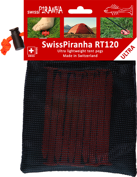 SwissPiranha（スイスピラニア）RedTrout（レッドトラウト）RTシリーズ 超軽量テントペグ