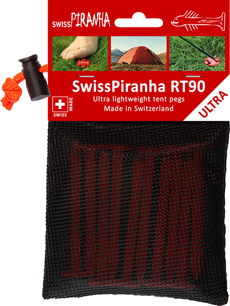 SwissPiranha（スイスピラニア）RedTrout（レッドトラウト）RTシリーズ 超軽量テントペグ
