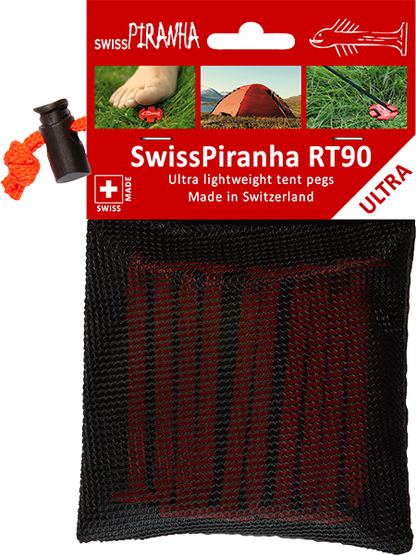 SwissPiranha（スイスピラニア）RedTrout（レッドトラウト）RTシリーズ 超軽量テントペグ