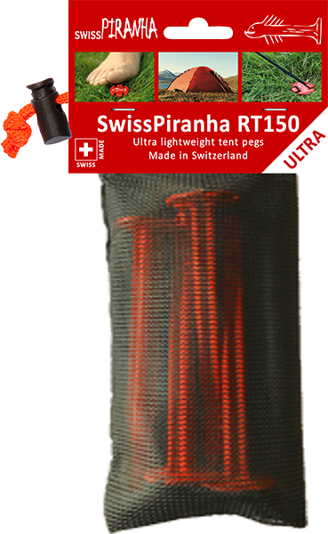 SwissPiranha（スイスピラニア）RedTrout（レッドトラウト）RTシリーズ 超軽量テントペグ