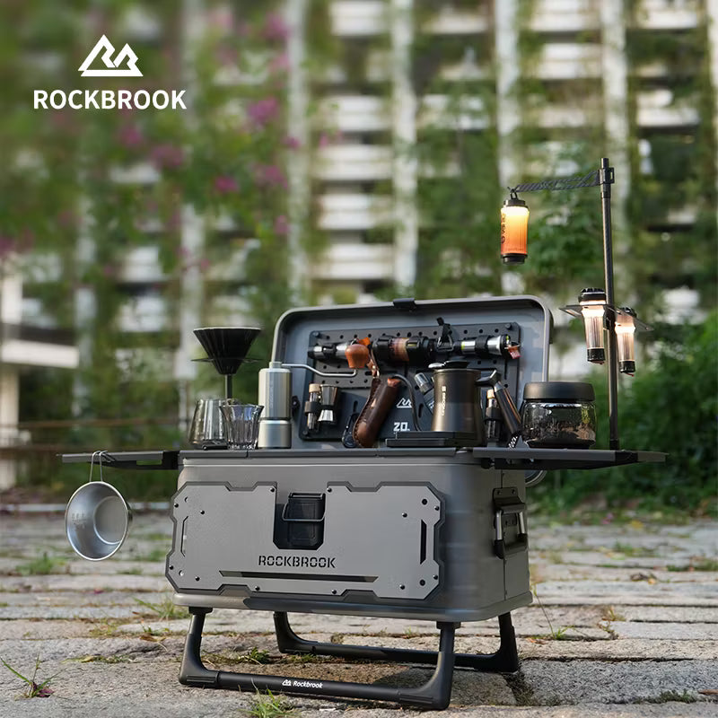 Rockbrook 20th Anniversary Limited Edition 50L Aluminum Table Box Rockbrook 50L GREY/BLACK Aluminum Table Box KARGO ANNI2024 BX1025