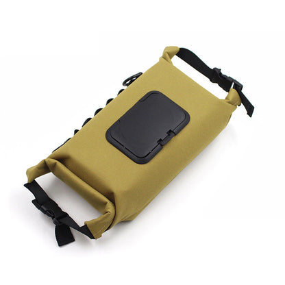 Outdoor Camping Wet Tissue Paper Box｜防水キャンバス製 ティッシュ収納バッグ（ブラック／抹茶カラー／フローラル柄）