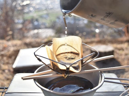 KALUGII カルギイ ユーエル クイックフォールド コーヒードリッパー（チタン） 「ケース付き」 U.L. QuickFold Dripper（Titanium）