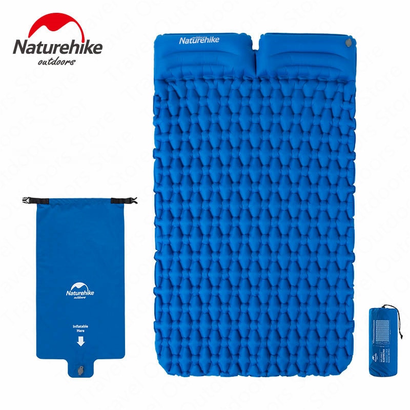 Naturehike インフレータブルエアーマット｜1人用・2人用／枕あり・枕なし・ワイド／Blue・Orange
