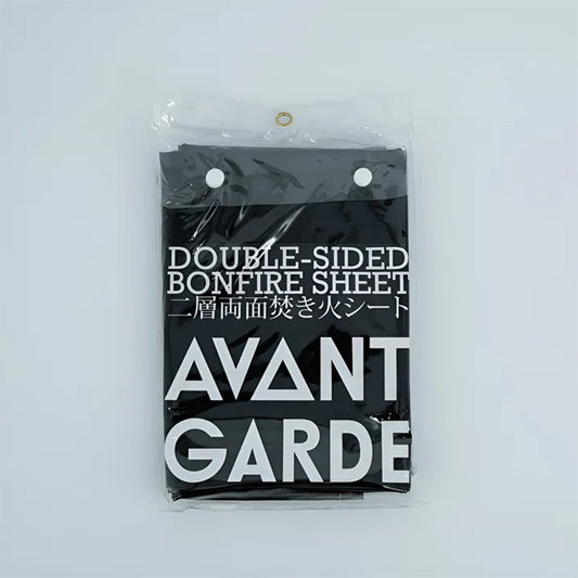 AVANT GARDE Avant-garde Bonfire Sheet, Double-Layer Double-Sided Bonfire Sheet, 60*60cm, Glass Fiber, Silicone Coating, Black, Instant Use Temperature 1100℃, Spatter Sheet