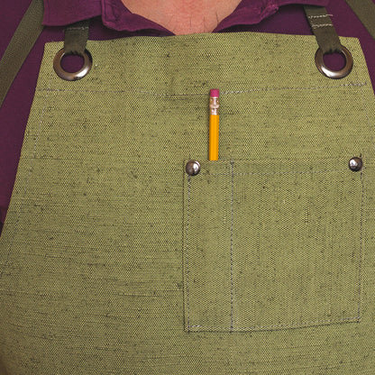 Beaver Craft Green Canvas Apron