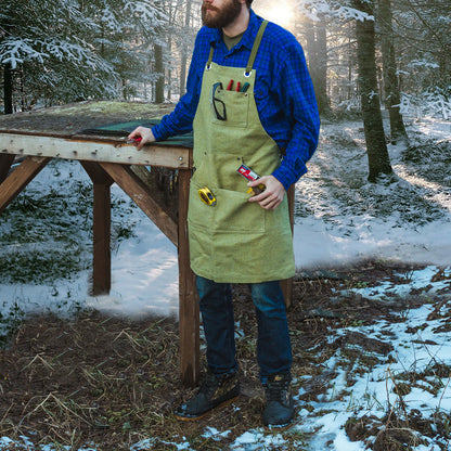 Beaver Craft Green Canvas Apron