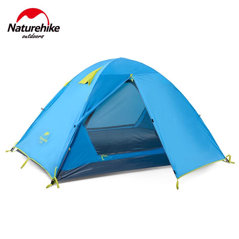 Naturehike ダブルドア防水キャンプテント｜1〜2人用／3人用・ダブルレイヤー・高耐水アルミポールテント