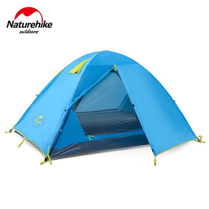 Naturehike ダブルドア防水キャンプテント｜1〜2人用／3人用・ダブルレイヤー・高耐水アルミポールテント