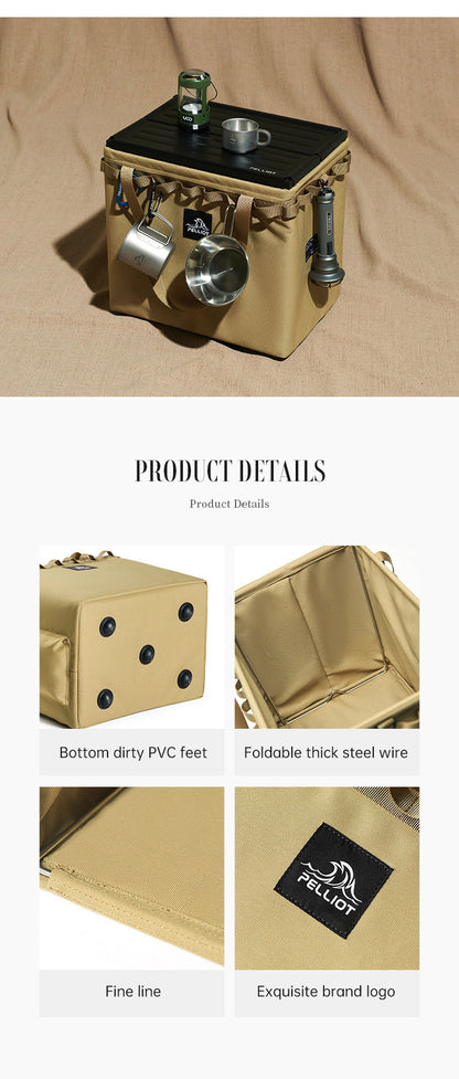 折りたたみ式キャンプ収納ボックス｜防水・大容量30L・多機能アウトドアギア収納