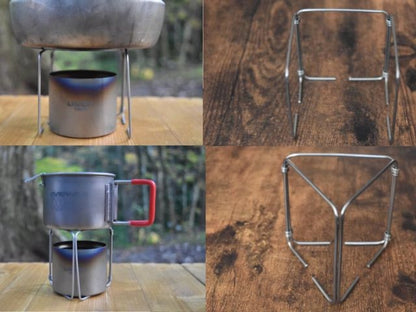 KALUGII カルギイ チタン五徳 TG-3P【純チタン製】超軽量 アルコールストーブ用