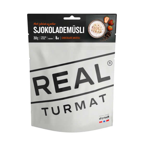 Real Turmat（リアル・トゥルマット）チョコレート ミューズリー｜フリーズドライ｜行動食・非常食・アウトドア朝食