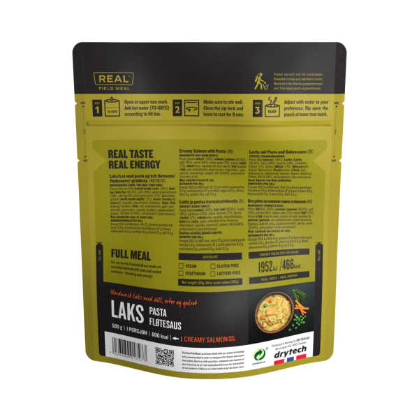 Real Field Meal（リアル・フィールドミール）クリーミーサーモンパスタ 601kcal フリーズドライ