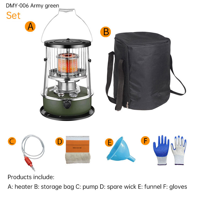 携帯用灯油ストーブ｜4.5L大容量タンク・アウトドア＆家庭用ヒーター